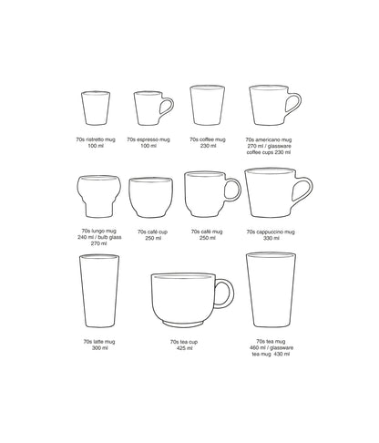 Mug Americano style années 70 · astéroïdes