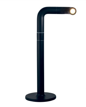 PIPE - Batterij-tafellamp, zwart