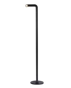 PIPE - Vloerlamp op batterijen, zwart