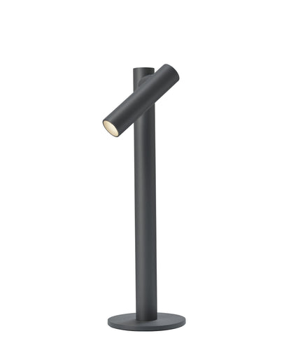 Lampe à piles Tubo - 35 cm - pour usage intérieur/extérieur - sans fil - anthracite