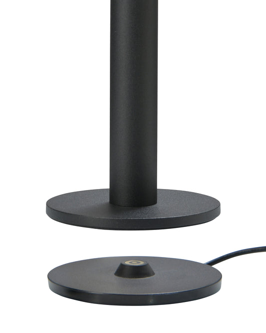 Tubo floor lamp/battery lamp - 120cm - for indoor/outdoor use - cordless - black