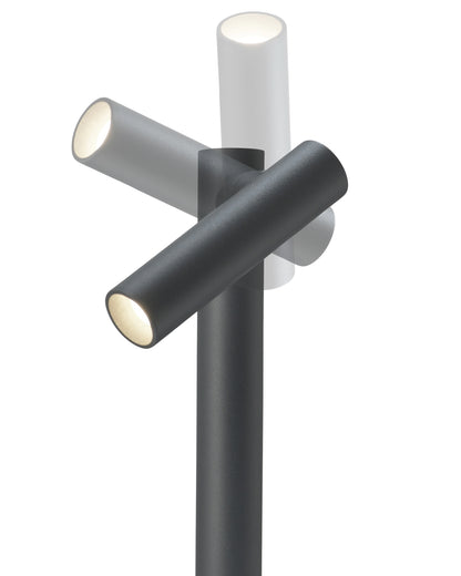Tubo vloerlamp/acculamp- 120cm - voor binnen/buiten / indoor/ outdoor - snoerloos - antraciet