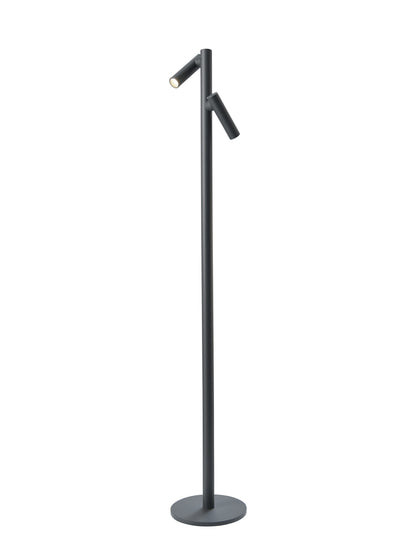 Tubo vloerlamp/acculamp Antraciet 120cm voor binnen/buiten / indoor/ outdoor - snoerloos - 2 lampen