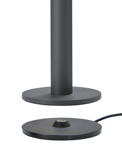 Tubo vloerlamp/acculamp Antraciet 120cm voor binnen/buiten / indoor/ outdoor - snoerloos - 2 lampen