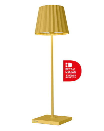 TROLL 2.0 acculamp geel met laadstation