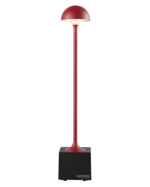 FLORA - Tafellamp voor buiten, rood