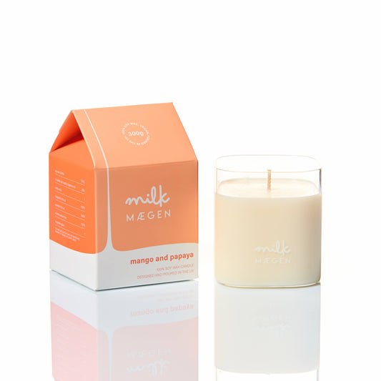 Milk by Maegen - mango and papaya candle