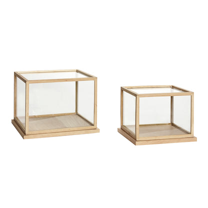 Spectacle Display Boxes Small Natural (set of 2)