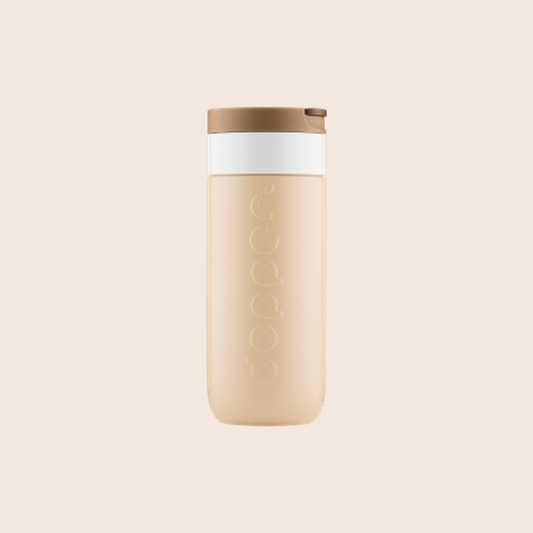Dopper Travel Mug thermosbeker 400 ml Earthy Brown - productfoto