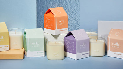 Bougie Milk by Maegen - mangue et papaye