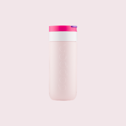 Dopper Travel Mug thermosbeker 400 ml Berry Pink - productfoto