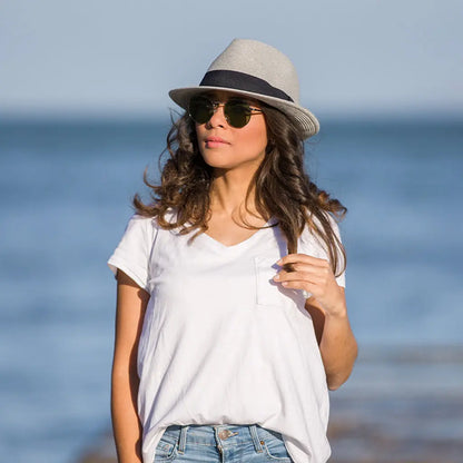House of Ord Harley Trilby Light Grey zonnehoed