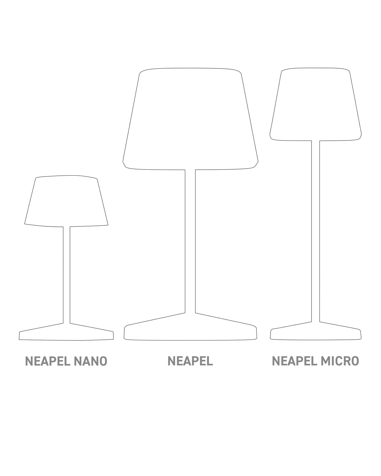 NEAPEL 2.0 acculamp spacegrijs