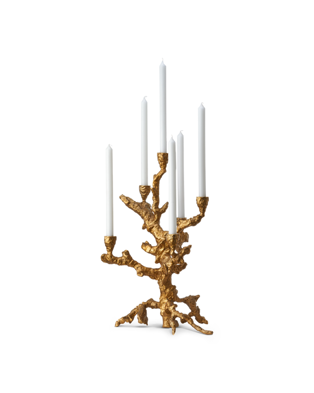 Kandelaar  Apple Tree Goud - L
