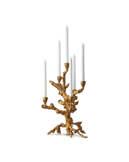 Kandelaar  Apple Tree Goud - L
