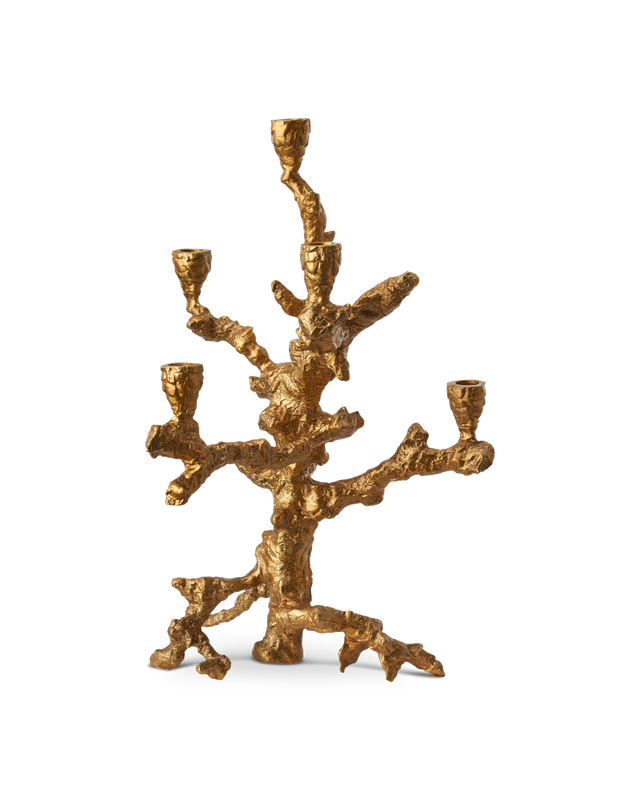 Kandelaar  Apple Tree Goud - L