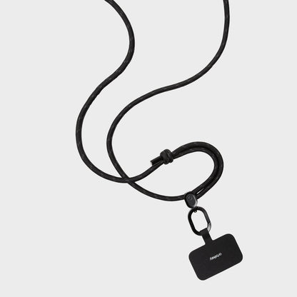 Zwarte Orbitkey telefoonband met verstelbare sluiting