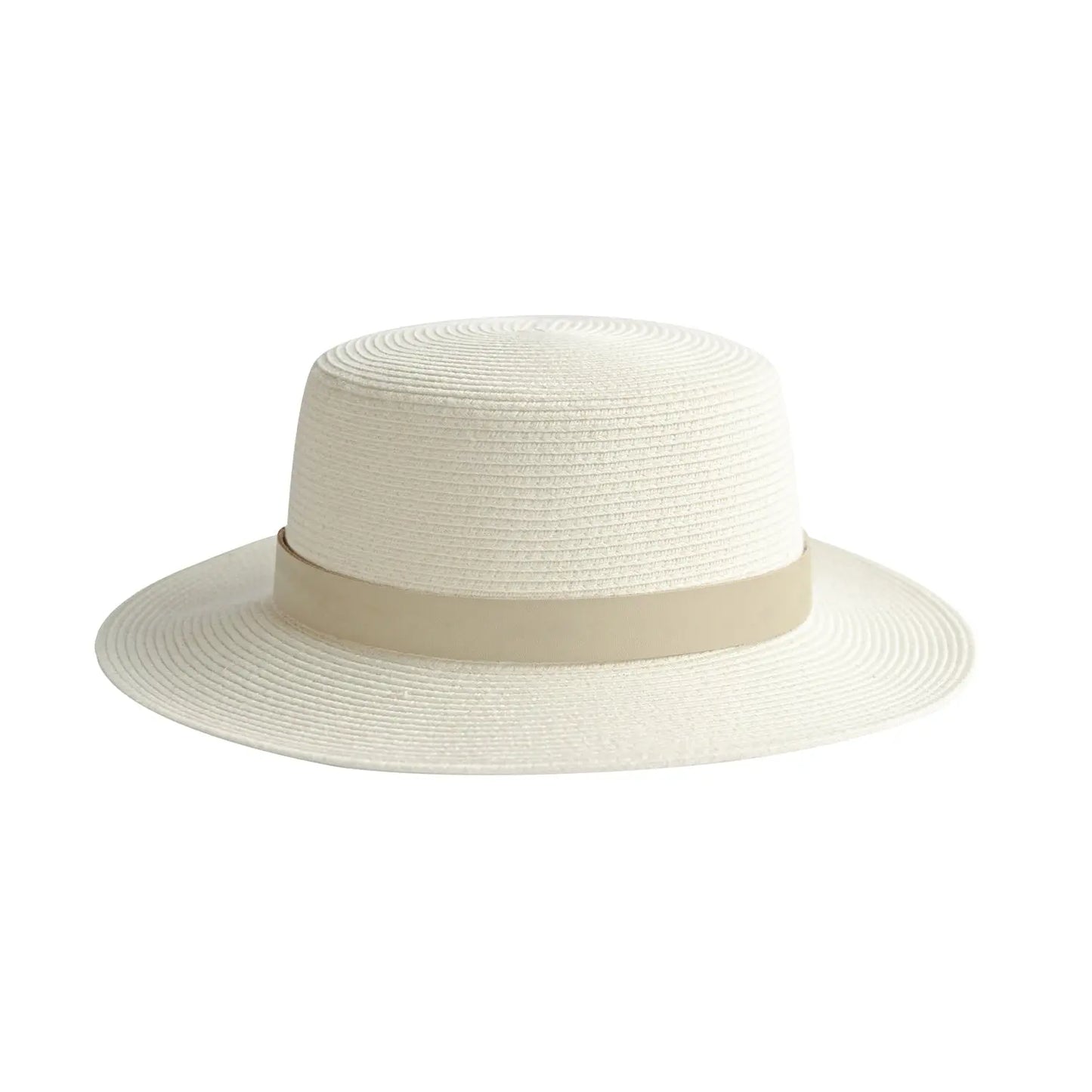 Azur Boater ivory zonnehoed