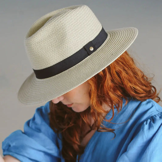 Braided Fedora zonnehoed - productfoto 2