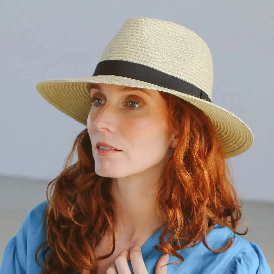 Braided Fedora zonnehoed - productfoto 4