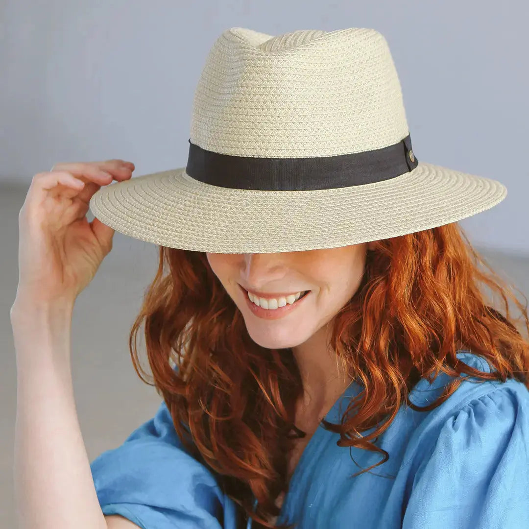 Braided Fedora zonnehoed - productfoto 3