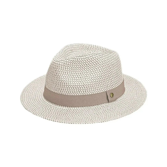 Lionel Trilby Beige/White zonnehoed - Beige/White