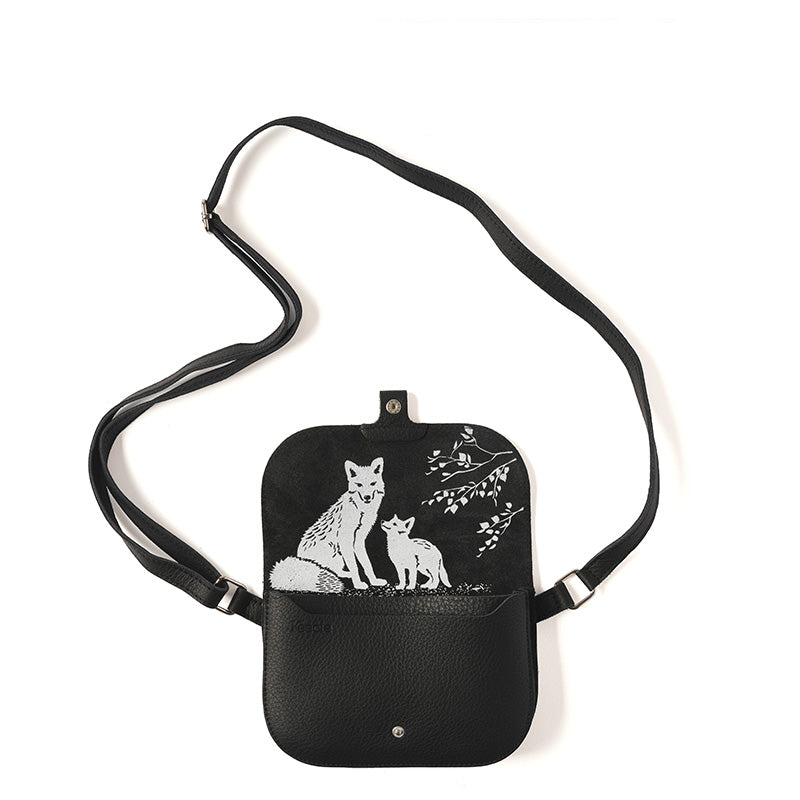 Keecie Little Fox Black met vossenprint