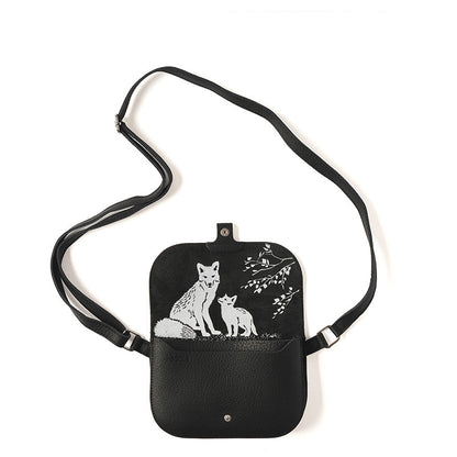 Keecie Little Fox Black met vossenprint