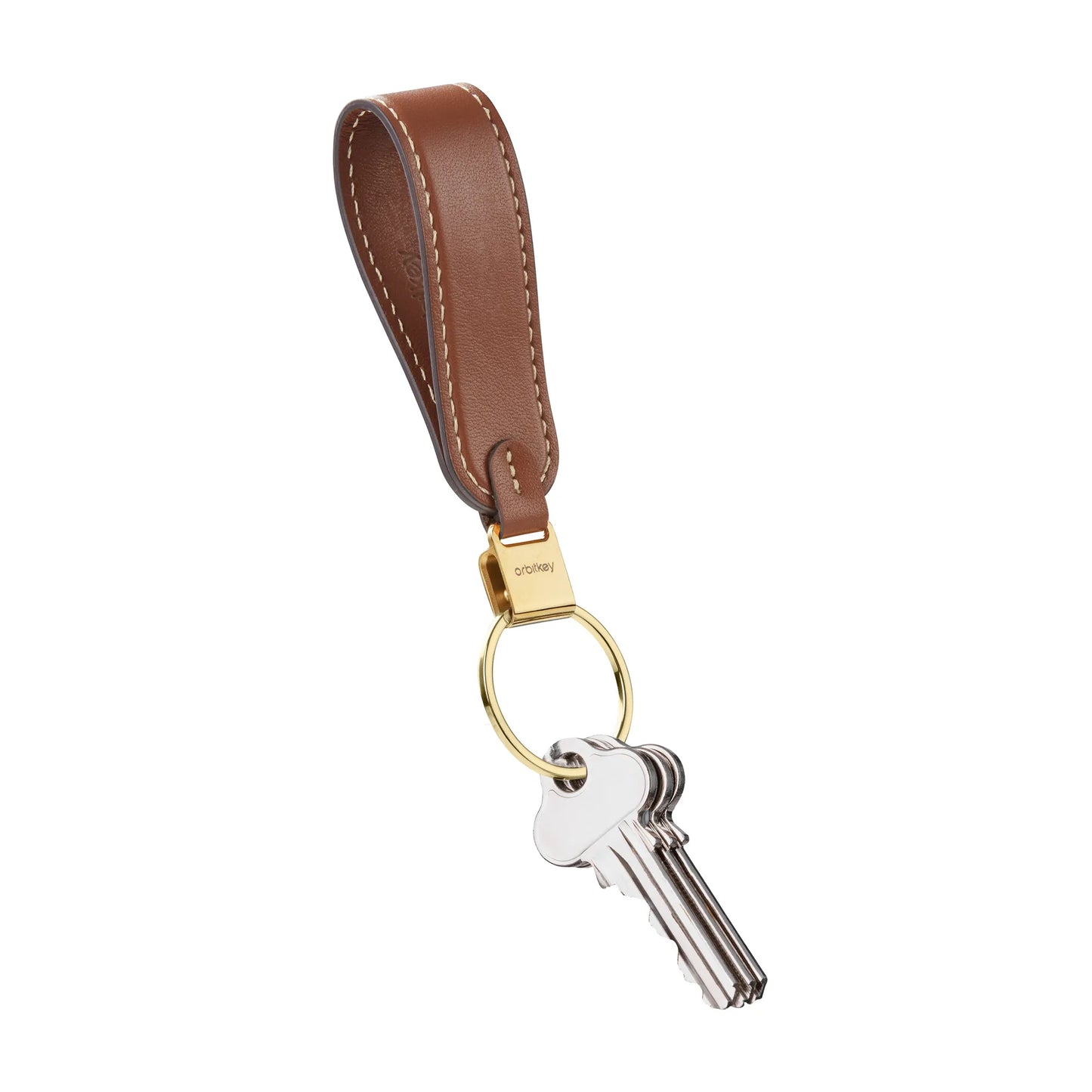 Orbitkey Loop Keychain - Caramel