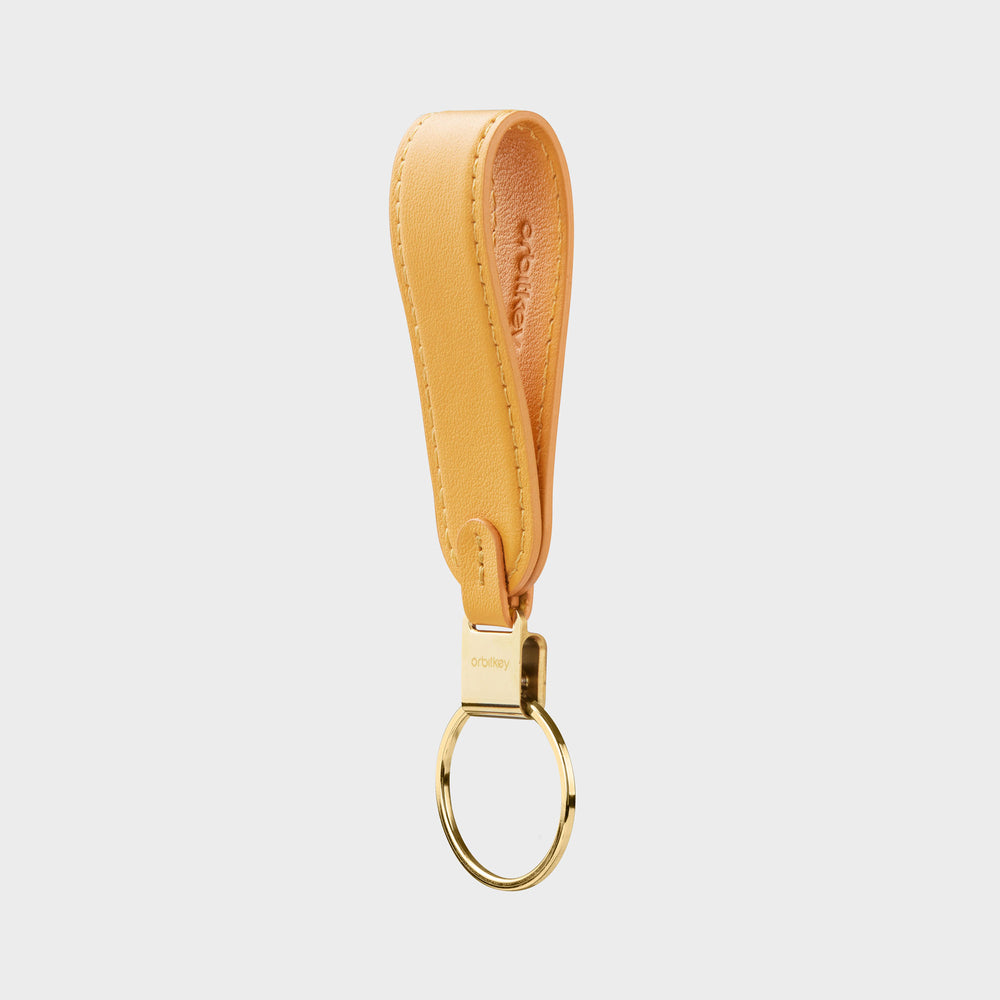 Orbitkey Loop Keychain Leather Orange foto 3