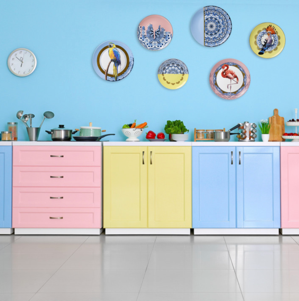 Bord Mandala koraalrood 20cm