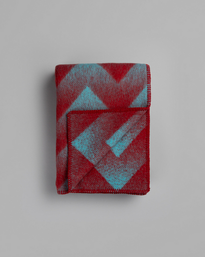 Lynild Red/Blue Throw 200 x 135