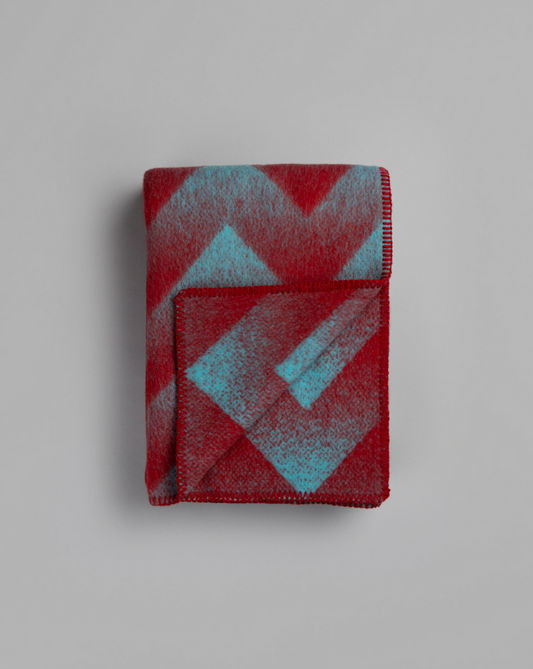Lynild Red/Blue Throw 200 x 135