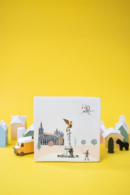 StoryTiles Sprookjesachtig Den Bosch: Sint-Jan, draak en bomen in interieur