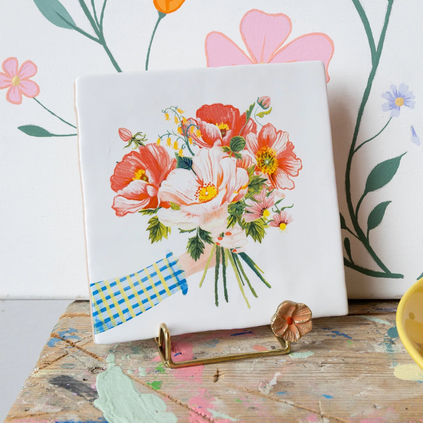 StoryTiles Sunny Bunch – keramische tegel 10x10 cm