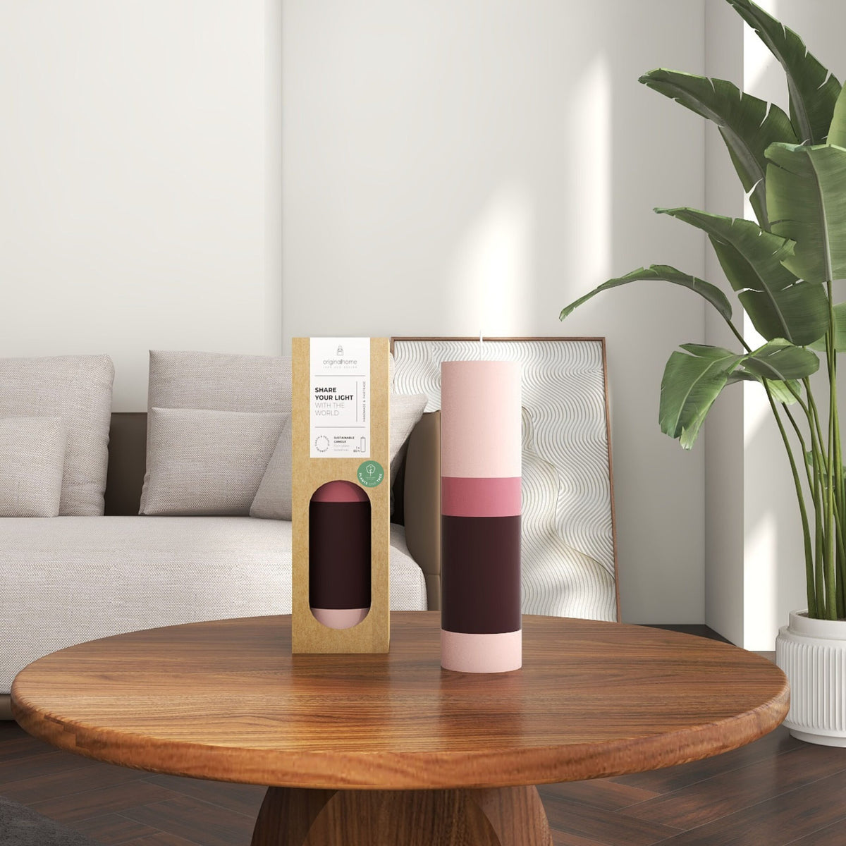 Originalhome Pillar Layered Tall Dusty Rose - sfeerfoto