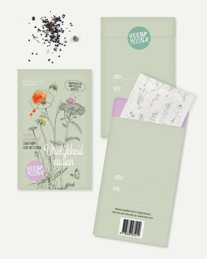 Bloemenzaden 'Vrolijkheid zaaien'