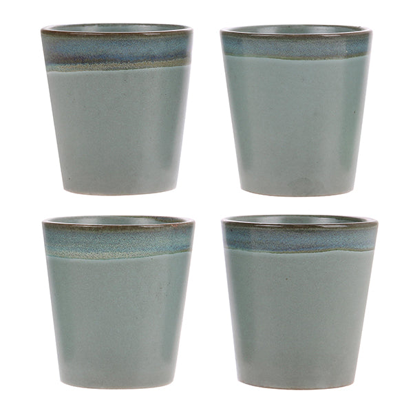 70s ceramics: coffee mug, moss
