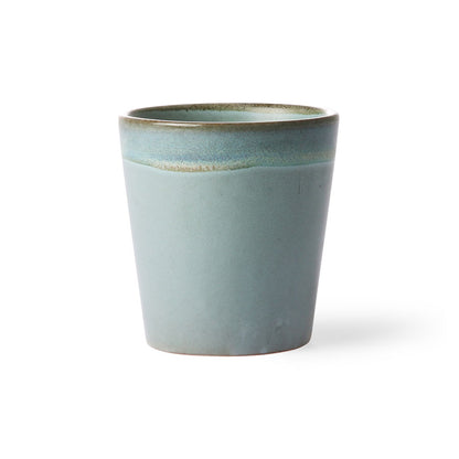 70s ceramics: coffee mug, moss