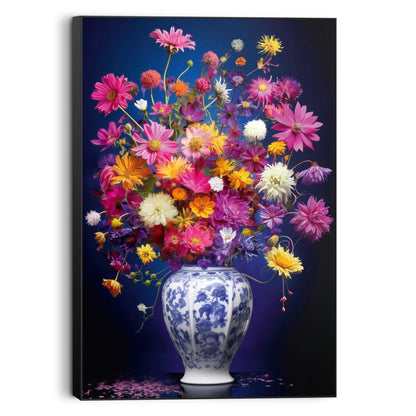 Painting Delft Flowers 90x60