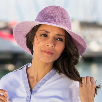 Aston Fedora roze zonnehoed