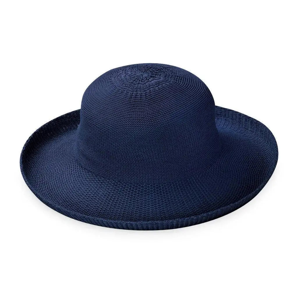 Breton zonnehoed marineblauw, maat M/L 58 cm