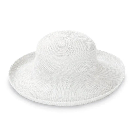 Breton zonnehoed wit, maat M/L 58 cm