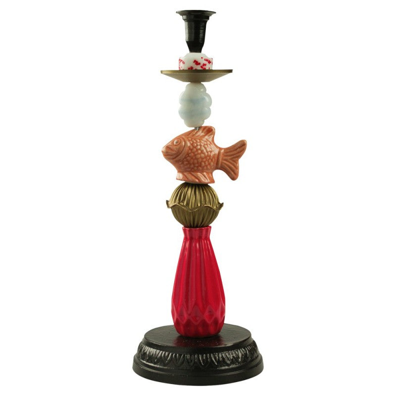 Miho Coral Reef kandelaar met oranje vis