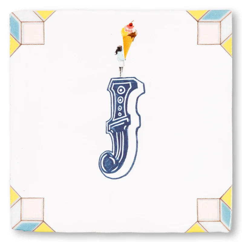 StoryTiles I is for Ice cream, and for.. – tegel 10 × 10 cm