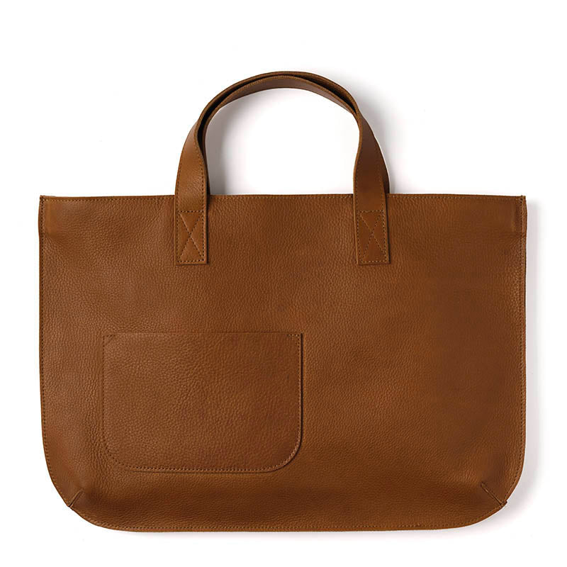 Keecie Elephant Joke leren shopper in Cognac used look