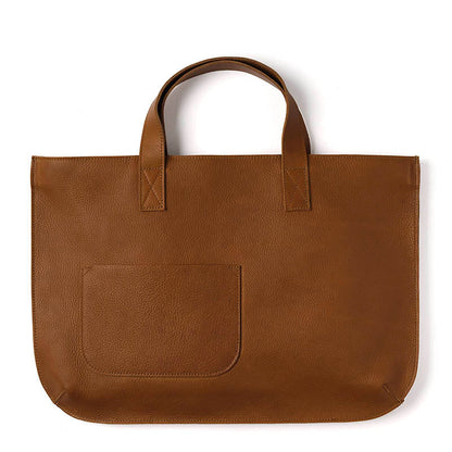 Keecie Elephant Joke leren shopper in Cognac used look