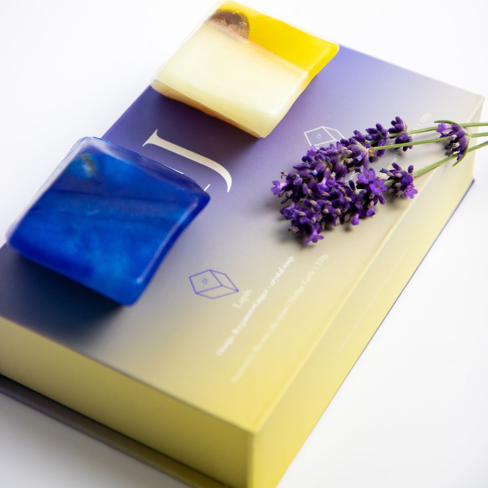 ExcluJess cadeauset kristalzepen Lapis Lazuli & Tijgeroog, productfoto 1