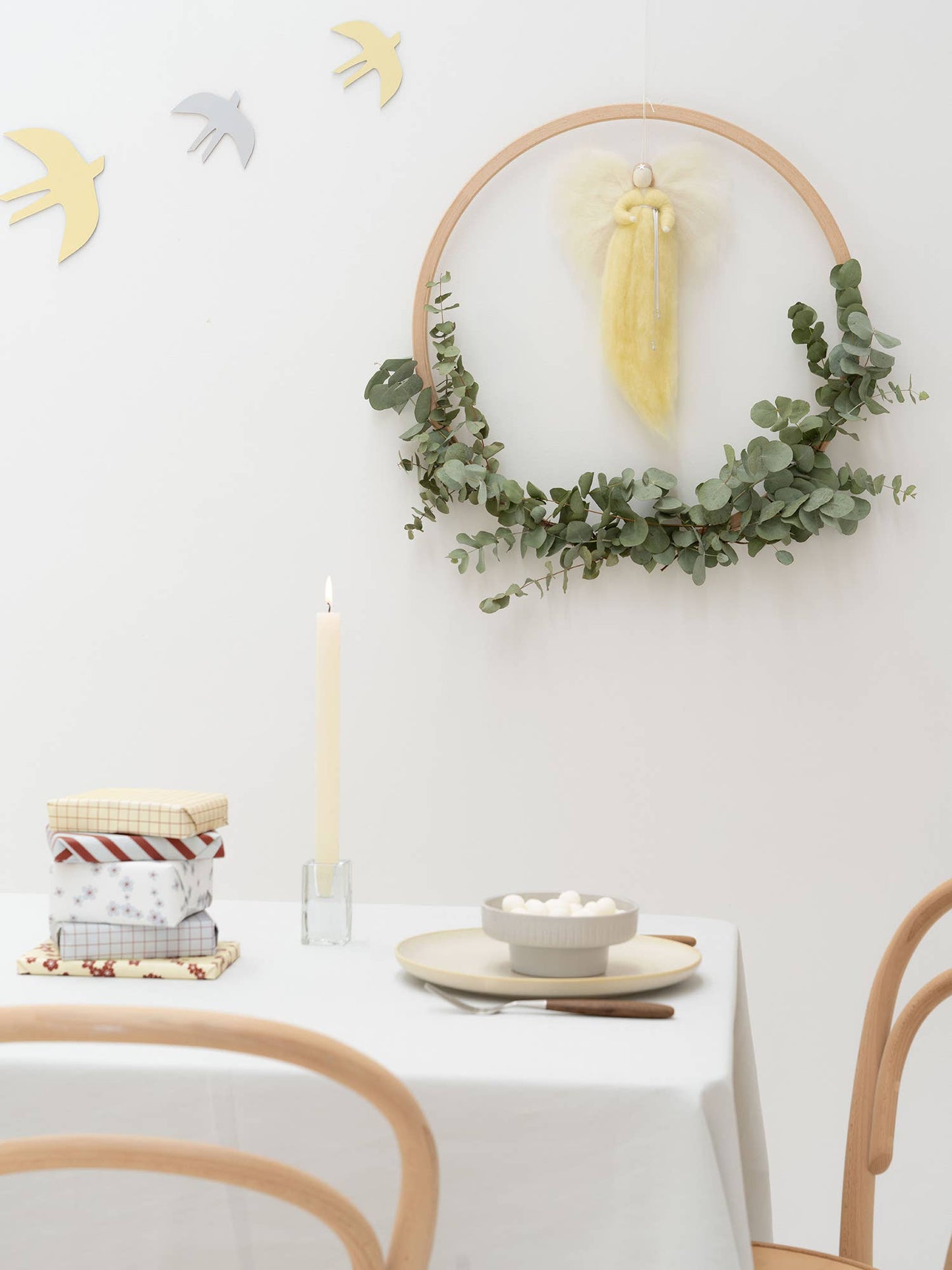 IRINI wool angel - pale yellow