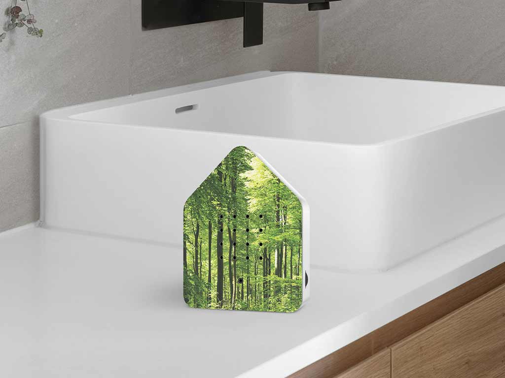Zwitscherbox Forest in een interieur